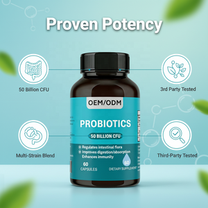 Оптовая продажа: Пробиотики для взрослых, 50 миллиардов КОЕ, капсулы, 60 шт. |   Поддержка здоровья кишечной микрофлоры, пищеварения, иммунитета и костей. 2 капсулы на порцию. - Product Image 3