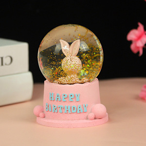 Globi di Neve Personalizzati con Astronauta Romantico, Carillon in Resina Creativo con Sfera di Cristallo e Luce, Ornamenti per la Casa, Regalo - Product Image 6