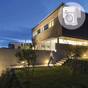 Detector de Movimiento para Exteriores con Sensor de Luz LED, Infrarrojo Pasivo, Diseño Moderno Semi Empotrado, Luz de Seguridad - Product Image 2