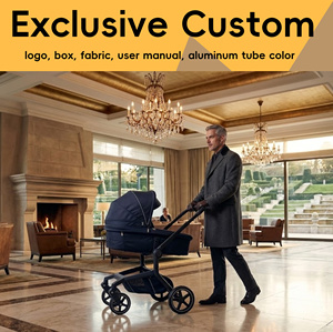 Poussette bébé 3-en-1 en alliage d'aluminium durable, homologuée EN1888, pliage bidirectionnel à un bouton, protection UV UPF50+ pour 0-36 mois - Product Image 1