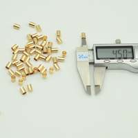 200 adet/torba iç 4.5mm yuvarlak kordonlar için End Caps püskül dize halat klipsler takı yapma bulgular DIY bağlantı elemanları malzemeleri