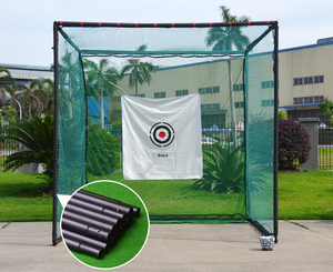 <span class=keywords><strong>Cage</strong></span> d'entraînement <span class=keywords><strong>de</strong></span> <span class=keywords><strong>golf</strong></span> 3m*3m en acier et PE, ambidextre, pour la <span class=keywords><strong>pratique</strong></span> du swing et du driving - Product Image 2