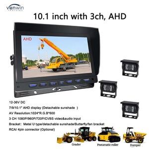 10.1 Inch 1080 Ahd 3ch Split Tft <span class=keywords><strong>Lcd</strong></span> <span class=keywords><strong>Monitor</strong></span> Cvbs Dual <span class=keywords><strong>Monitor</strong></span> Mdvr Voor Bus Truck Tractor Met <span class=keywords><strong>Head</strong></span> <span class=keywords><strong>Up</strong></span> <span class=keywords><strong>Display</strong></span> Functies - Product Image 6