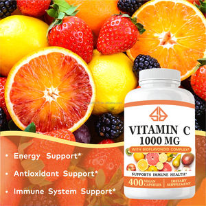 Vitamine C OEM saveur orange, soutien énergétique, immunitaire et antioxydant, sans OGM, végétalien, 400 capsules pour adultes, enfants et nouveau-nés - Product Image 2