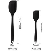 ODM&OEM Spatules en silicone sans BPA, résistantes à la chaleur, outils de pâtisserie, spatule à crème, grattoir à beurre, spatule à gâteau