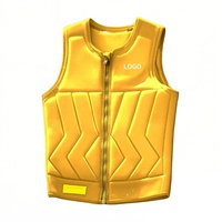 Logo personnalisé 2025 néoprène Wakeboard Comp gilet de sauvetage gilet EPE mousse Sports nautiques Jet Boat Ski Impact gilet fermeture éclair complète avant pas