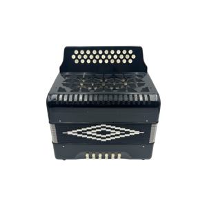 Acordeón Diatónico Profesional OEM SEASOUND, Instrumento de 31 Botones y 12 Bajos para Estudiantes, Modelo JB3112A en Celuloide Negro con Botones Blancos - Product Image 3