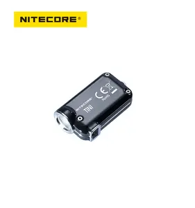 NITECORE 2 Tahun Garansi Gratis TINI SS Gantungan Kunci Lampu Micro-usb Isi Ulang 380 Lumen Baja Tahan Karat Desain Kapok Penghargaan Cina