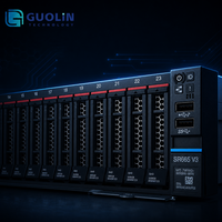 Serveur en rack ThinkSystem SR665 V3 2U, RAM DDR5 ECC, jusqu'à 8 GPU, configuration personnalisable, processeur AMD 3,1 GHz, garantie de 3 ans