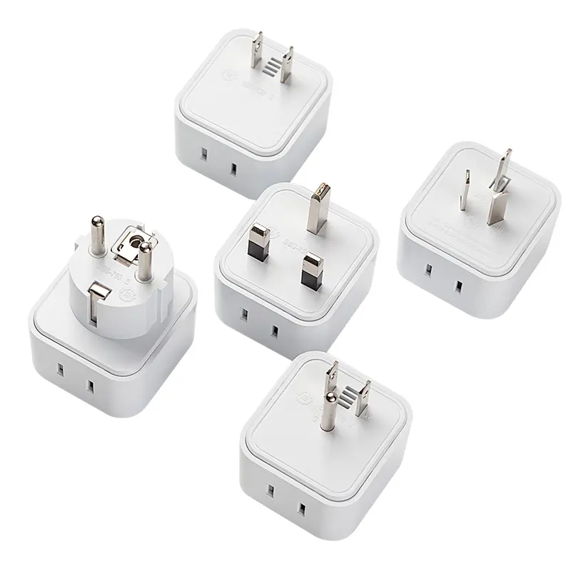 Wholesale wireless UK plug adapter portable white safety guarantee UK to CN adapters connectors plug