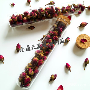 หลอดทดลองแก้วชาดอกไม้เทียนจิง 40x200 มม. โบโรซิลิเกตหนา ทนความร้อน ก้นกลม โปร่งใส - Product Image 1