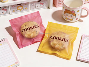 Sacs à biscuits personnalisés avec logo, trois côtés thermosoudés, emballage alimentaire flexible pour biscuits, sachets plats pour biscuits - Product Image 6