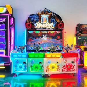 Máquina de Videojuegos Arcade de Cuatro Jugadores, Guerra de Hielo y Fuego, Simulador de Disparos para Niños y Adultos, Funciona con Monedas, Accesorios para Pistolas HLX HLX-070 - Product Image 2