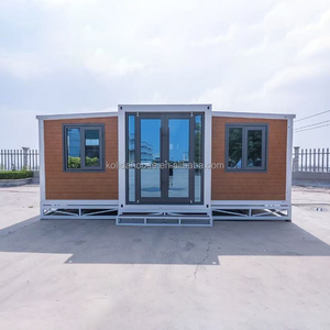 20ft 40ft Funktionales, exzellentes, solides, verzinktes, tragbares, mobiles, vorgefertigtes, ausklappbares Containerhaus mit zwei Flügeln - Product Image 2