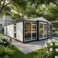 Maison conteneur modulaire préfabriquée, extensible, respirante, épaissie et pliable pour usage polyvalent (habitation/bureau/dortoir)