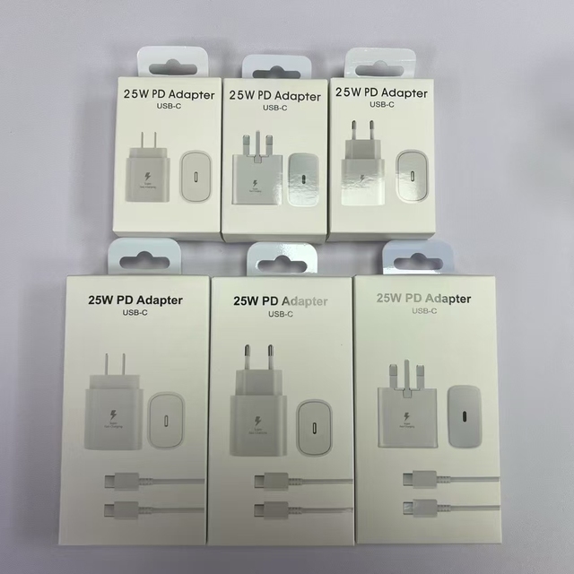 Hot Selling Type C Super Fast Charger&cable 25W USB-C Power Adapter for Samsung Galaxy Note10 S21 S22 S22 S23 S24 Ultra