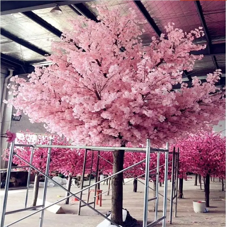 10ft Guangzhou ve Dongguan fabrika düğün Centerpieces kapalı büyük Wisteria ağacı yapay fasulye çiçek ağaçları