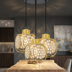 Venta al por mayor de metal de latón grabado soporte para colgar en la pared linterna oro decoración del hogar sinuoso colgante luz de techo en latón antiguo - Product Image 6