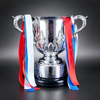 Nouveau modèle de trophée de la Coupe de la Ligue de football 2026, plaqué argent, logo personnalisé, pour récompenses de football et souvenirs sportifs