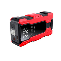Démarreur de voiture tout-en-un haute puissance 12V 7200 mAh avec lumière LED, courant de crête 800A, compresseur d'air et pompe à air au lithium