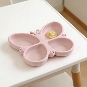 Piatto per Bambini in Silicone Personalizzato ODM OEM, Antiscivolo, Senza BPA, Ecologico, Facile da Pulire, Stoviglie per Bambini con Ventosa - Product Image 6