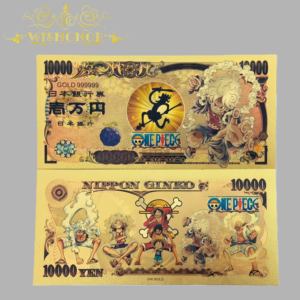 Billets de banque japonais Luffy Anime 2026, billets de banque Luffy Gear Fourth plaqués or 24 carats pour les cadeaux des fans - Product Image 4