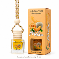 Hangende autoparfum 8ml glazen flesje met houten dop auto luchtverfrisser essentiële olieverdamper voor auto-interieur achteruitkijkspiegel