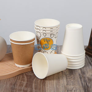 Vasos de Papel Desechables de Doble Pared, Resistentes al Calor, Ecológicos, Reciclables, de Grado Alimenticio, de 12oz-20oz, para Café, Suministro Directo de Fábrica - Product Image 2