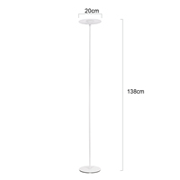 Lampe sur pied LED à lumière chaude avec abat-jour en plastique, design moderne, en aluminium, pour la décoration de la maison, avec plante RGB