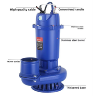 Pompe submersible électrique haute pression QDX pour l'irrigation des étangs et des terres agricoles, utilisation en eau de mer, personnalisable 1,5/2 CV en alliage d'aluminium