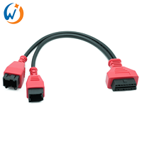 Câble de Scanner OBD2 mâle à femelle Chrysler 12 + 8 broches câble de connexion de Diagnostic pour Interface de connecteur d'outil de Diagnostic