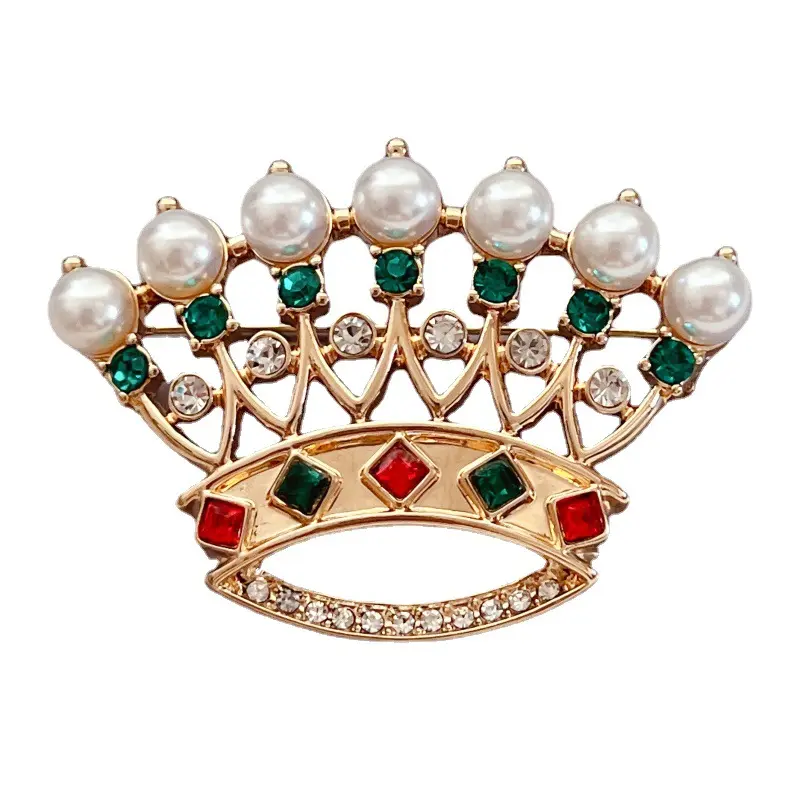 Mahkota Barok Antik Mutiara Berlian Imitasi Tiara Bros Korsase Aksesoris Perhiasan Pernikahan