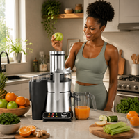 HJ-06B Commerciële Automatische RVS Groente- en Fruitpers Blender Multifunctionele Sinaasappelpers Extractor