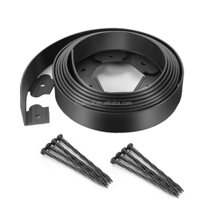 PE Flexible Easyflex Heavy Duty No-dig Landscape Edging Roll Plastic Garden <b>Border</b> with Fixing Nail - Product Image 1
