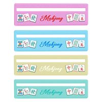 Guía Moderna de 4 Piezas para Identificar Líneas y Guía de Referencia Rápida para Mahjong Americano con Líneas de Cartas Coloridas para Juegos Estándar de Mahjong Americano