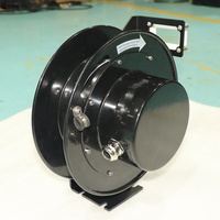 Carrete de cable retráctil de aleación de aluminio con resorte, anillo deslizante de aleación de oro de 3 núcleos, portátil para escenario, venta al por mayor directo de fábrica