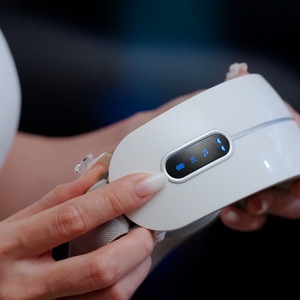 Rechargeable <b>Heated</b> Eye Massager 1000mAh-1200mAh Type C <b>USB</b> White Silicone Material Eye Care Device For Adults - Product Image 3