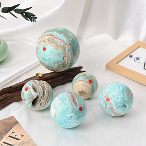 Wholesale Natural Healing <b>Crystal</b> Spheres Polished Quartz Gem Hemimorphite <b>Crystal</b> <b>Ball</b> for Feng Shui Decoration - Product Image 4