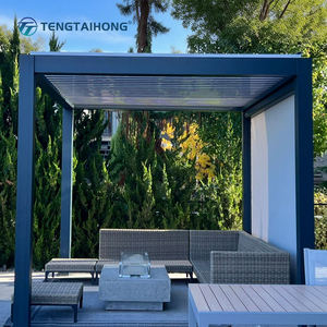 Pérgola de Aluminio Motorizada con Diseño 3D, Resistente a la Intemperie, Anticorrosión, de Instalación Rápida, con Techo de Celosía - Product Image 2