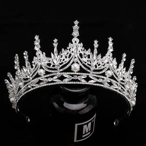 Tiara <span class=keywords><strong>de</strong></span> Princesa con Cristales y Diamantes <span class=keywords><strong>de</strong></span> Imitación Dorados, Corona para Novia, Quinceañera, Boda, Fiesta <span class=keywords><strong>de</strong></span> Graduación, Cumpleaños, Accesorio para el Cabello - Product Image 4