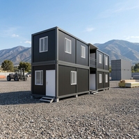 Maison conteneur démontable à assemblage rapide de 20 pieds, préfabriquée en kit, modulaire, petite maison pour bureau, dortoir, clinique, certifiée CE