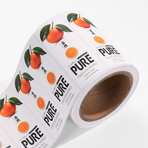 Etichette Adesive Personalizzate Impermeabili per Bottiglie di Succo di Frutta, Etichette per Bevande, Stampa di Etichette in Rotolo di Plastica - Product Image 4