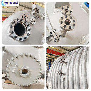 ASME CE EAC 14500L, наружный полутрубчатый резервуар для парового нагрева, химический реактор с двойным механическим уплотнением - Product Image 4