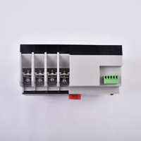 Commutateur de transfert automatique triphasé CB Class ATSE 125A 4P, contrôleur passif, double alimentation, rail DIN, manuel/automatique I-0-II CE 10kA