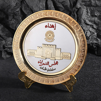 Chine usine personnalisé 3D Logo métal saoudien Uae décorations prix trophée plaques Souvenir personnalisé plaque commémorative