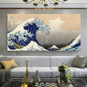 Quadri Personalizzabili da Parete, Dipinti Decorativi Ispirati al Mare <span class=keywords><strong>Giapponese</strong></span> per Camera da Letto, Grandi Dipinti Paesaggistici in Cristallo e Porcellana - Product Image 4