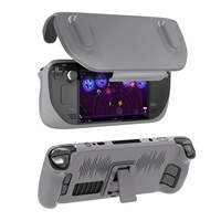 Accessoires pour console de jeu : Coque de protection pour Steam Deck, étui antidérapant en TPU, coque avant détachable en ABS, support arrière – Fabriqué à Shenzhen