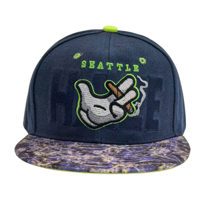 Tùy Chỉnh Thêu Logo Chất Lượng Cao Hip Hop Phong Cách Đường Phố Mũ <span class=keywords><strong>Cap</strong></span> Phẳng Brim Có Thể Điều Chỉnh Snapback Thể Thao <span class=keywords><strong>Cap</strong></span> Hai Tone Mũ Bóng Chày - Product Image 2