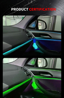 Grille de protection d'enceinte LED avec éclairage d'ambiance pour X3 G01, cache-haut-parleur de voiture, lampe d'ambiance RGB, accessoires de modification intérieure
