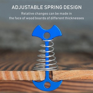 Estacas de Acero Inoxidable para Tienda de Campaña, Tipo Espina de Pescado, de Aleación de Aluminio, 7.7x3.6cm, Anclaje para Toldo, Hebilla para Cuerda de Viento, Mosquetón <span class=keywords><strong>Fijo</strong></span> - Product Image 4